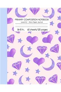 Primary Composition Notebook Level K-2 Story Paper Journal