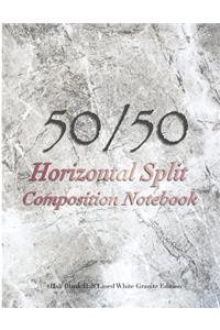 50/50 Horizontal Split Composition Notebook