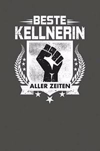 Beste Kellnerin Aller Zeiten: Punktiertes Notizbuch mit 120 Seiten zum festhalten für Eintragungen aller Art