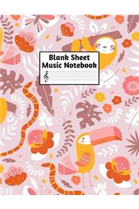 Blank Sheet Music Notebook