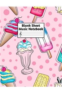 Blank Sheet Music Notebook