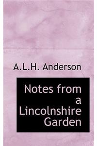 Notes from a Lincolnshire Garden