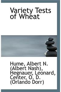 Variety Tests of Wheat