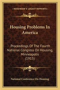 Housing Problems In America