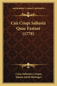 Caii Crispi Sallustii Quae Exstant (1778)
