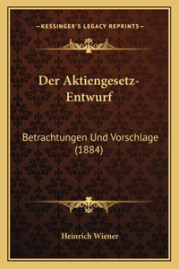 Der Aktiengesetz-Entwurf