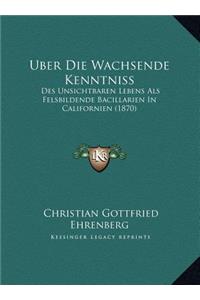 Uber Die Wachsende Kenntniss