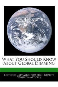 What You Should Know about Global Dimming