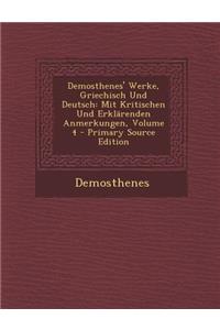 Demosthenes' Werke, Griechisch Und Deutsch