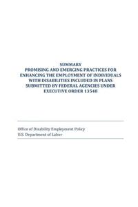 Summary Promising and Emerging Practices for Enhancing the Employment of Individuals with Disabilities Included in Plans Submitted by Federal Agencies Under Executive Order 13548