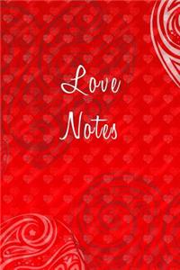 Love Notes - Blank Writing Journal - Red