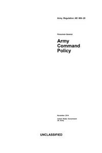 Army Regulation AR 600-20 Army Command Policy November 2014