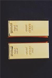 The Gold Bars Journal: 150 Page Lined Notebook/Diary