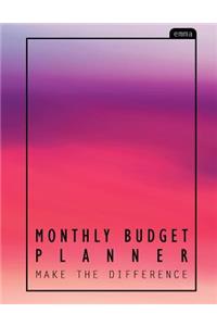 Monthly Budget Planner: Sweet Pink Pastel Large Budget Planner (8.5x11 Inches): Expense Tracker for 24 Months