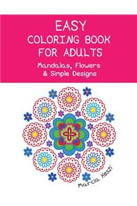 Easy Coloring Book For Adults