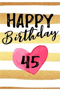 Happy Birthday 45