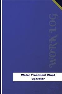 Water Treatment-Plant Operator Work Log