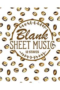 Blank Sheet Music - 12 Staves