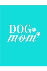 Dog Mom Notebook (Paperback, Blue Cover)
