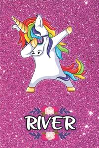 River - Dabbing Unicorn Notebook