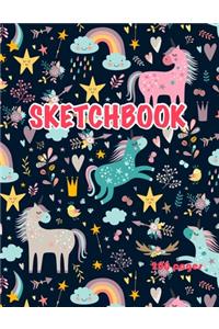 Unicorn Sketchbook 200 pages