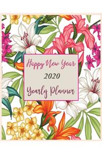 Happy New Year 2020 Yearly Planner
