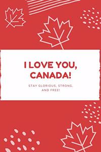 I LOVE YOU CANADA journal