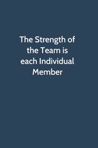 The Strength of the Team is each Individual Member