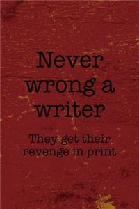 Never Wrong A Writer They Get Their Revenge In Print