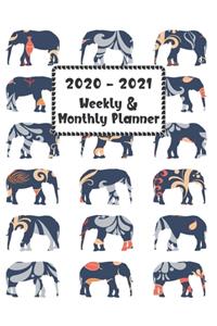 2020 - 2021 Weekly & Monthly Planner