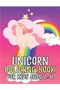 Unicorn Coloring Book for Kids Ages 2-4