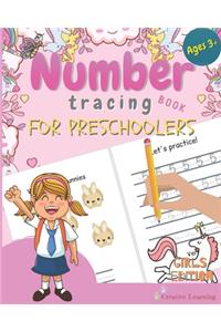 Number Tracing Book for Preschoolers