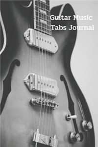 Notebook- Guitar Music Tabs Journal