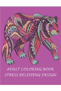 Adult coloring book stress relivieng design