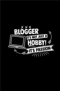 Blogger it's not just a hobby passion