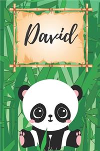 David Notizbuch Panda / Malbuch / Kritzelbuch / Tagebuch / Journal / DIN A5 / Geschenke