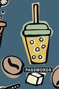 Low Vision Password Record Book With Bold Lines on White Paper