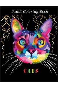 Adult Coloring Book CATS