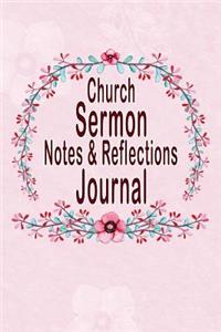 Church Sermon Notes & Reflections Journal
