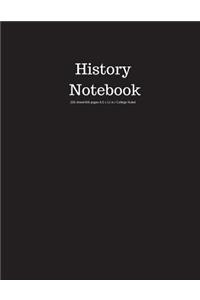 History Notebook 200 Sheet/400 Pages 8.5 X 11 In.-College Ruled