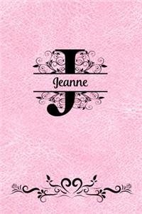 Split Letter Personalized Journal - Jeanne