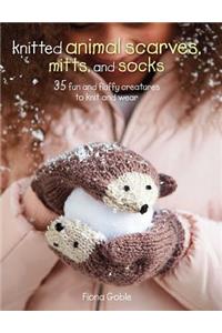 Knitted Animal Scarves, Mitts, and Socks