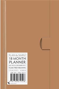 Natural pocket+ plain & simple 18 month planner 2017