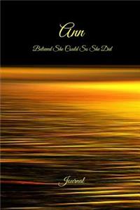 Ann Believed She Could So She Did