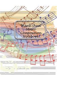 Blank Sheet Music Composition Notebook