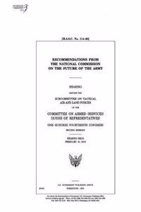 Recommendations from the National Commission on the Future of the Army