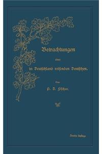 Betrachtungen Eines in Deutschland Reisenden Deutschen