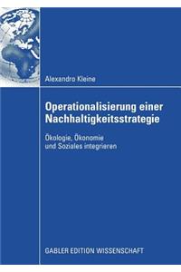 Operationalisierung Einer Nachhaltigkeitsstrategie