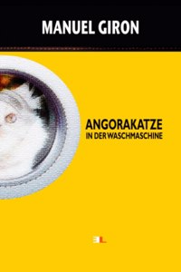 Angorakatze in der Waschmaschine