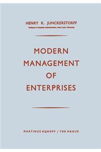 Modern Management of Enterprises